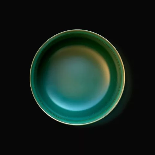 Chawan - Zöld kerámia teáscsésze