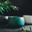 Chawan - Zöld kerámia teáscsésze