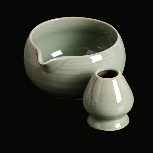 Kerámia ceremónia szett - Zsályazöld