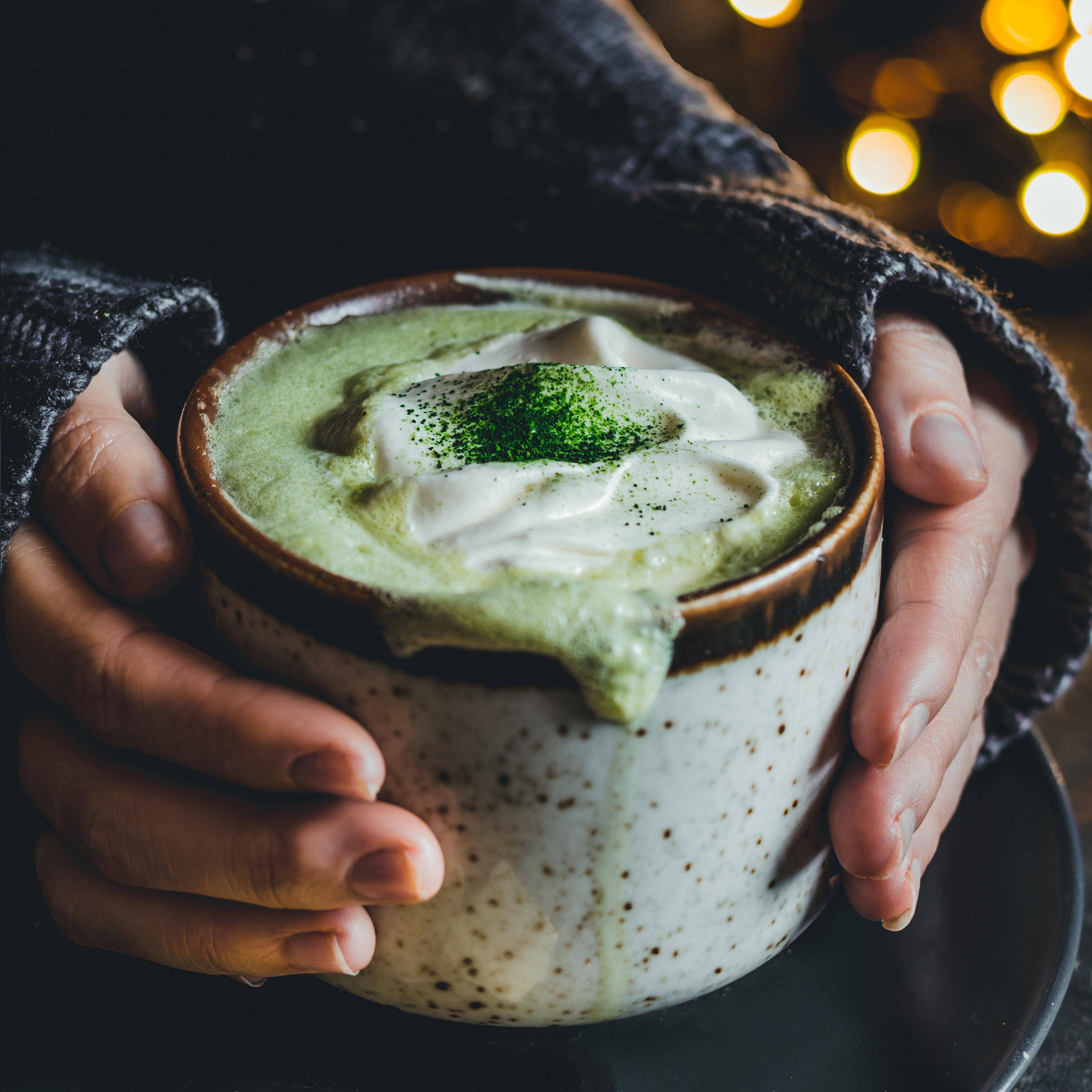 Indulgent & Creamy Matcha White Hot Chocolate