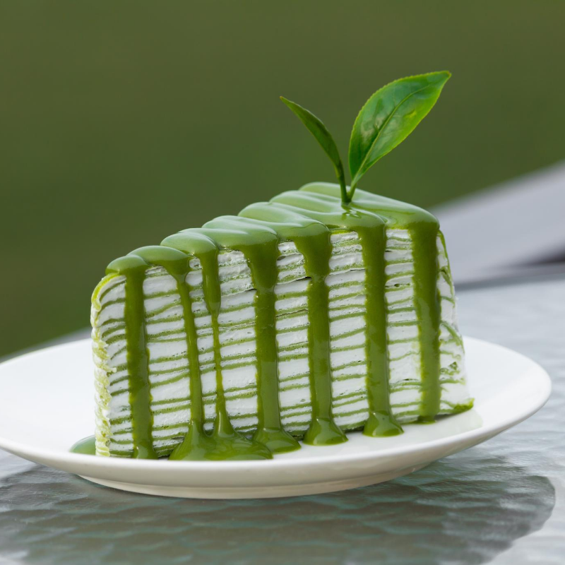 Matcha crepe torta - a francia és japán csoda-süti