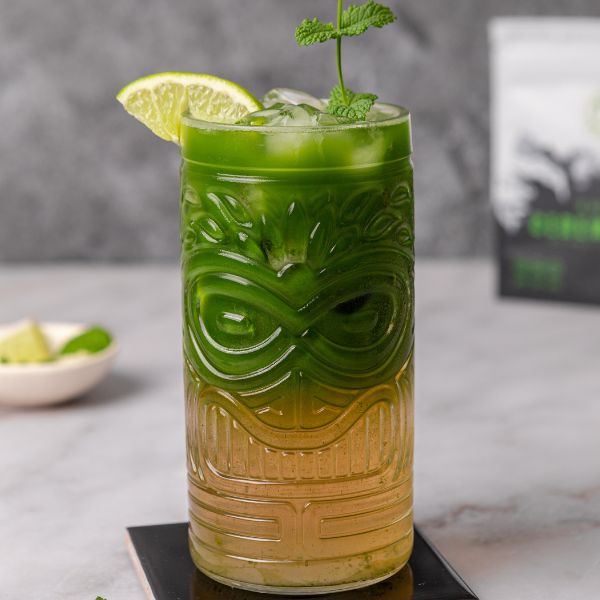 Matcha moscow mule mocktail