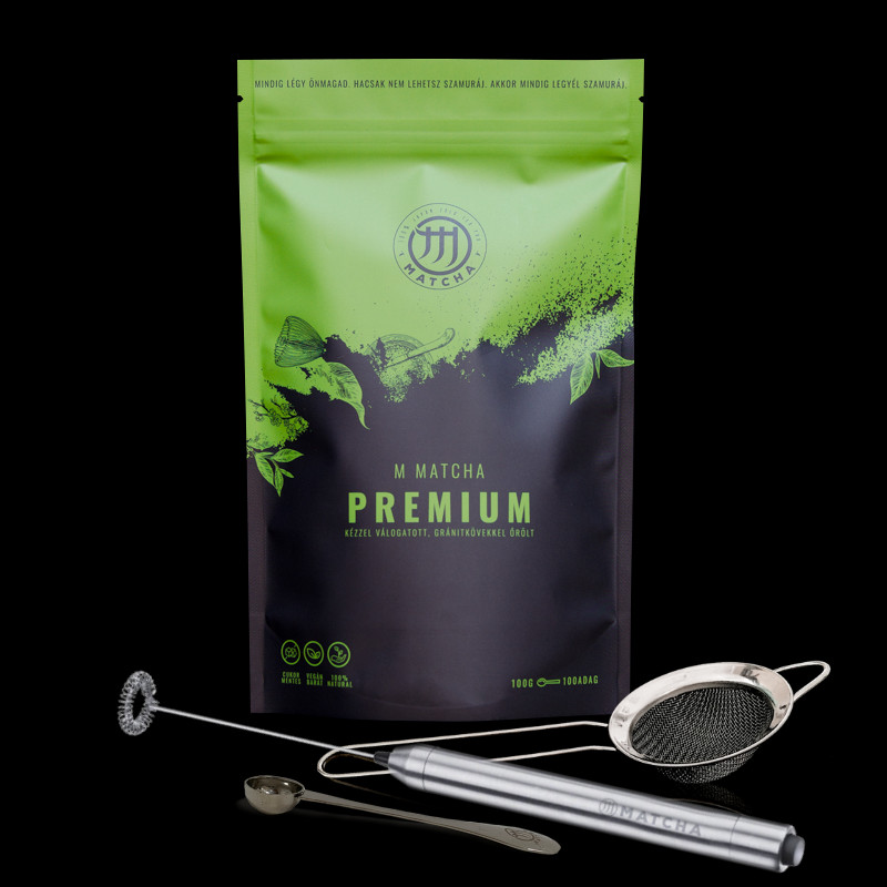 Modern matcha szett - Premium 100g akciós termékkép 1